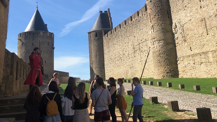 A Carcassonne avec un chevalier